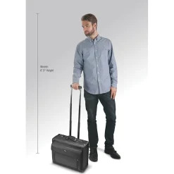 Solo New York Classic Laptop Rolling Briefcase, Black Polyester (PV78-4)