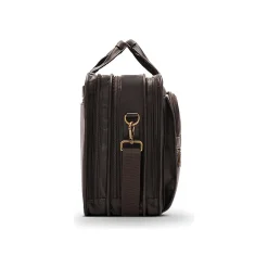 Solo New York Classic Leather Briefcase, Laptop Compatible, Espresso (D941-3)