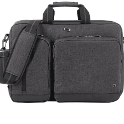 Solo New York Duane Hybrid Polyester Briefcase, Laptop Compatible, Grey (UBN31010)