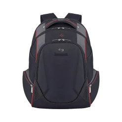 Solo New York Force Launch Backpack, Solid, Black/Red/Gray (ACV711-4)