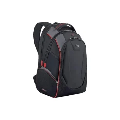 Solo New York Force Launch Backpack, Solid, Black/Red/Gray (ACV711-4)