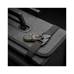 Solo New York Morgan Polyester Briefcase, Laptop Compatible, Rolling, TSA Checkpoint Friendly, Gray (B151-4/10)