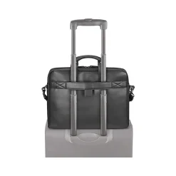 Solo New York Murray Vinyl Briefcase, Laptop Compatible, Black (VNL100-4)