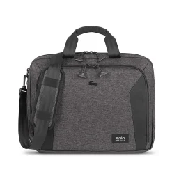 Solo New York Nomad Collection Voyage Laptop Briefcase, Gray Polyester (NOM301-10)