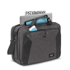 Solo New York Nomad Collection Voyage Laptop Briefcase, Gray Polyester (NOM301-10)