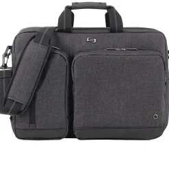 Solo New York Polyester Briefcase, Laptop Compatible, Black (UBN310-10)