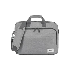 Solo New York Re:new Polyester Briefcase, Laptop Compatible, Heathered Gray (UBN127-10)