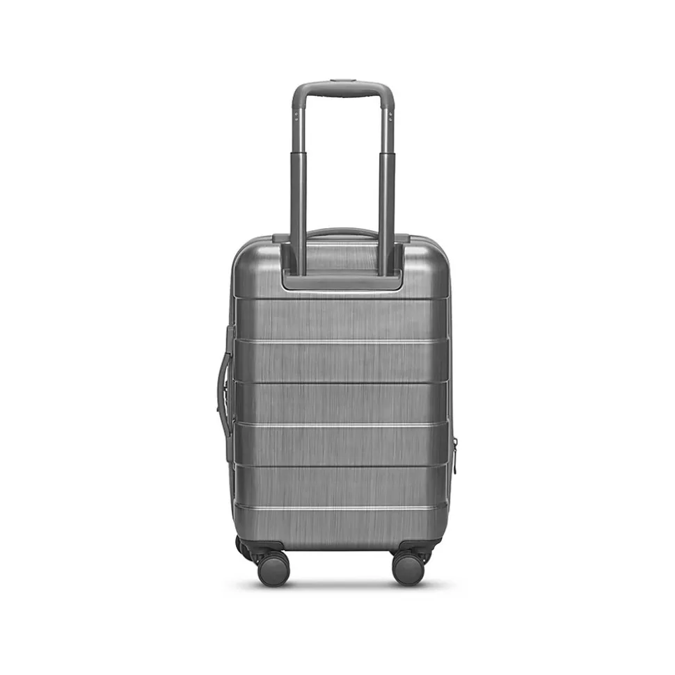 Solo New York Re:serve 22" Hardside Carry-On Suitcase, 4-Wheeled Spinner, TSA Checkpoint Friendly, Gray (UBN921-10)