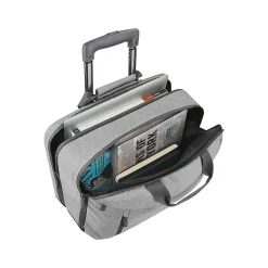 Solo New York Re:Start 15.6" Polyester Rolling Laptop Bag, Heathered Gray (UBN915-10)