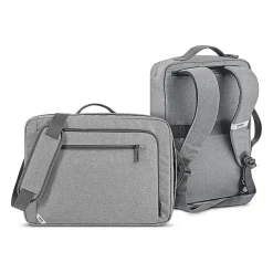 Solo New York Re:utilize Hybrid Backpack, Laptop Compatible, Heathered Gray (UBN762-10)
