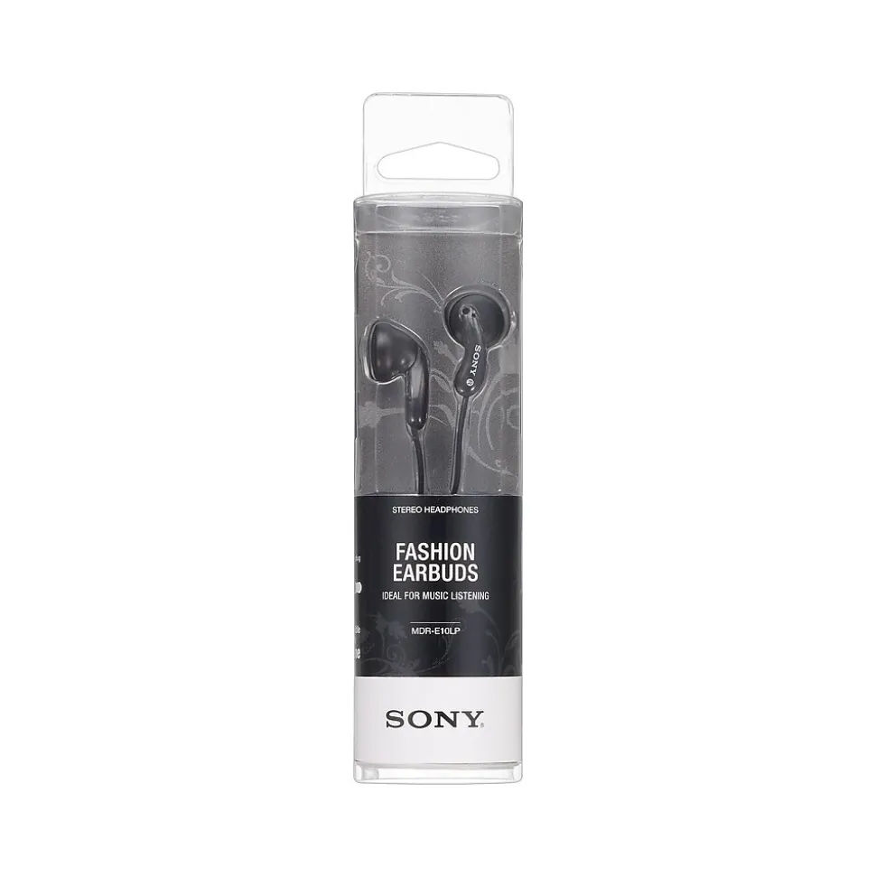 Sony MDR Headphones, Black (MDR-E9LP/BLK)