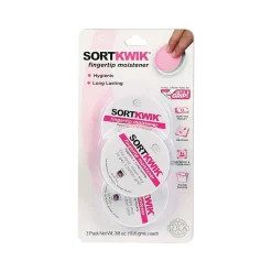 Sortkwik 0.38 oz. Fingertip Moistener, Pink (20053)