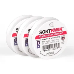 Sortkwik 0.38 oz. Fingertip Moistener, Pink, 3/Pack (LEE10053)