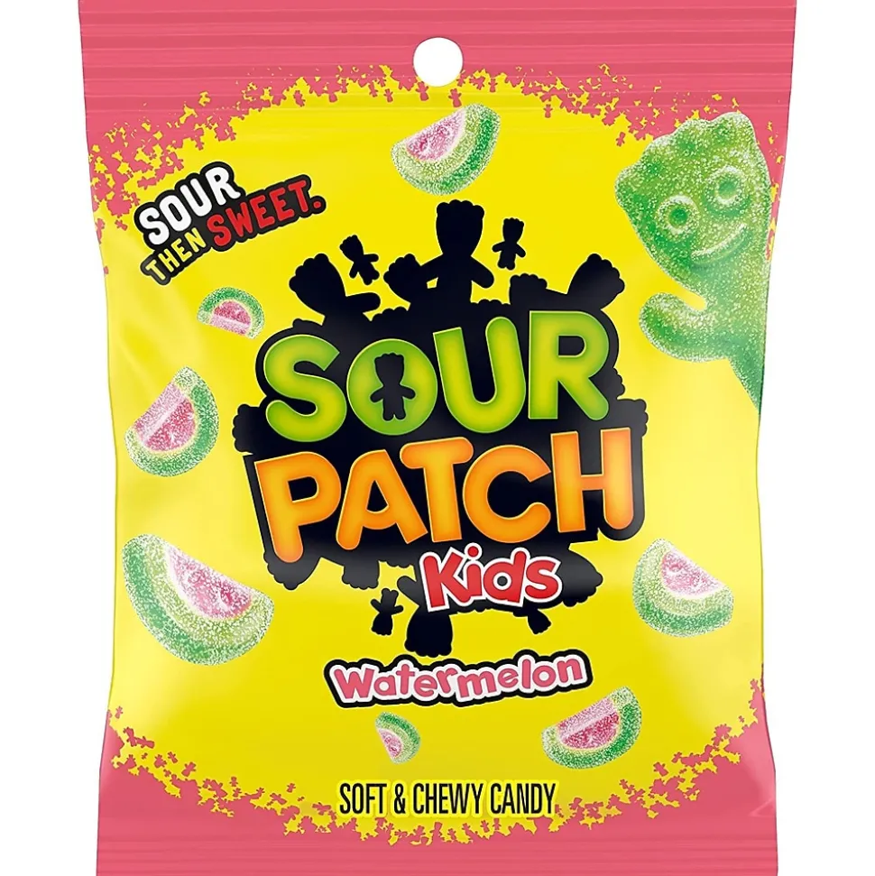 Sour Patch Kids Watermelon Gummy Candy, 5 oz, 12/Carton (JAR1506224)