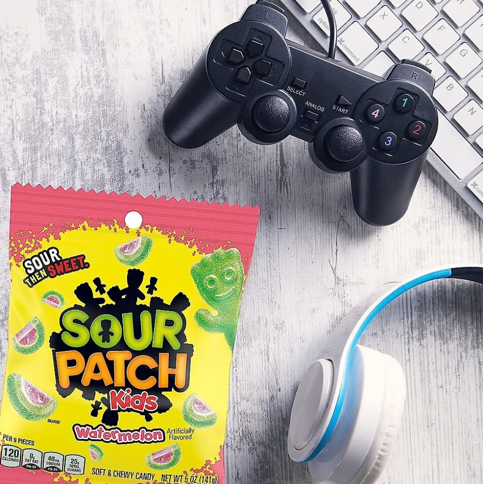 Sour Patch Kids Watermelon Gummy Candy, 5 oz, 12/Carton (JAR1506224)