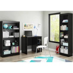 South Shore Axess 34"W Small Desk, Pure Black (7270075)