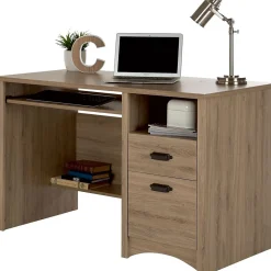 South Shore Gascony 46" Computer Desk, Rustic Oak (9064070)