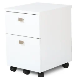 South Shore Interface 2-Drawer Mobile Vertical File Cabinet, Pure White (7350691)