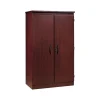 South Shore Morgan 60" Storage Cabinet with 4 Shelves, Royal Cherry (7206970)