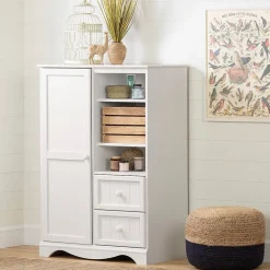 South Shore Savannah Armoire, Pure White (3580038)