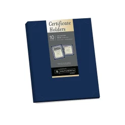 Southworth Certificate Holders, 8.5" x 11", Navy Blue, 10/Pack (PF8)