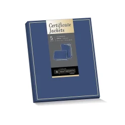 Southworth Certificate Holders, 8.5" x 11", Navy, 5/Pack (PF6)