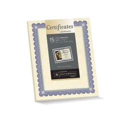 Southworth Certificates, 8.5" x 11", Ivory, 15/Pack (CT1R)