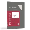 Southworth Linen Resume 8.5" x 11" Multipurpose Paper, 32 Lbs., 100 Brightness (RD18ACFLN)