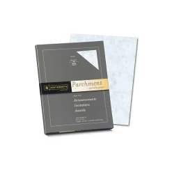 Southworth Parchments 8.5" x 11" Multipurpose Paper, 24 Lbs., 100 Brightness, Blue, 100/Box (P964CK)
