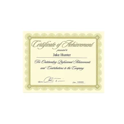 Southworth Premium Spiro Design Certificates, 8.5
