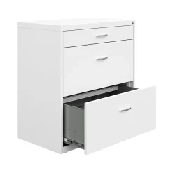 Space Solutions 3-Drawer Lateral File Cabinet, Letter/Legal Size, Lockable, 31.88