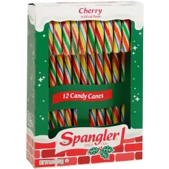 Spangler Cherry Candy Canes, 12 Canes/Pack, 3 Packs/Box (211-X0001)