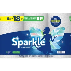 Sparkle Pick-a-Size with Thirst Pockets Paper Towels, 2-ply, 165 Sheets/Roll, 6 Rolls/Pack (22269501)