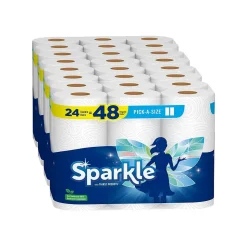 Sparkle Pick-A-Size with Thirst Pockets Paper Towels, 2-ply, 110 Sheets/Roll, 24 Rolls/Pack (22264/50)