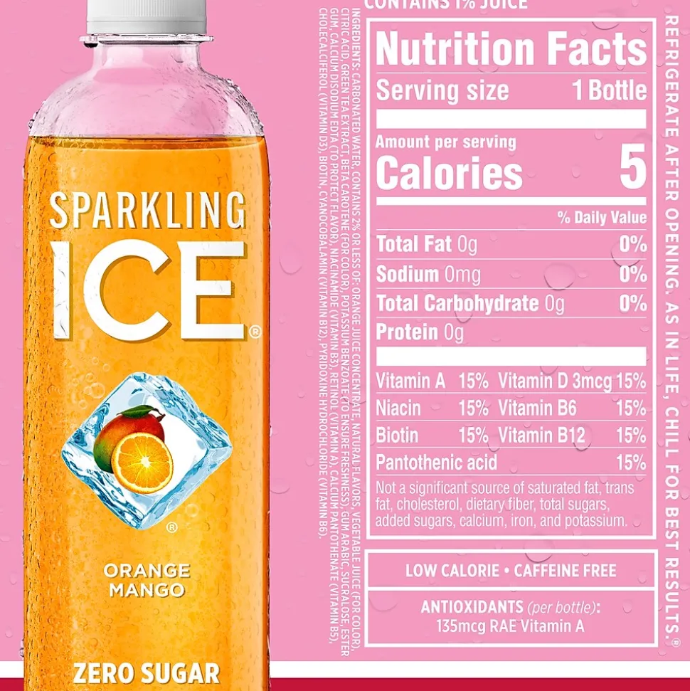 Sparkling Ice Variety Pack Sparkling Water, 17 Oz., 12/Pack (TLK95092)