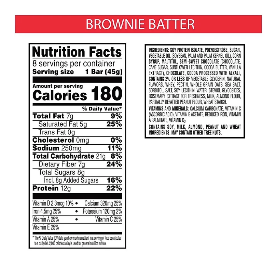 Special K Brownie Batter Protein Bar, 1.59 oz., 8 Bars/Box (KEE29187)