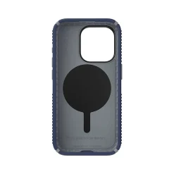 Speck Presidio 2 Grip MagSafe ClickLock Phone Case for iPhone 15 Pro, Coastal Blue/Dust Gray (150447-3206)