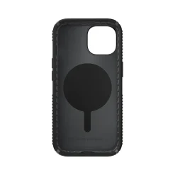 Speck Presidio 2 Grip MagSafe ClickLock Phone Case for iPhone 15, Black/Slate Gray (150439-3205)