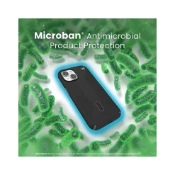 Speck Presidio 2 Grip MagSafe ClickLock Phone Case for iPhone 15, Black/Slate Gray (150439-3205)