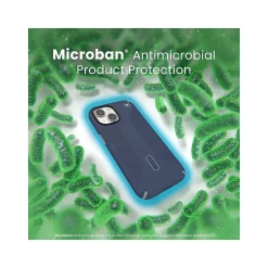 Speck Presidio 2 Grip MagSafe ClickLock Phone Case for iPhone 15, Coastal Blue/Dust Gray (150439-3206)