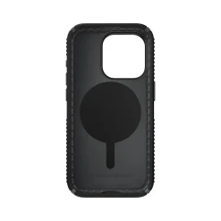 Speck Presidio 2 Grip MagSafe ClickLock Phone Case for iPhone 15 Pro, Black/Slate Gray (150447-3205)
