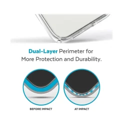 Speck Presidio Perfect-Clear MagSafe Clear/Silver Case for iPhone 14 Pro Max (150090-3080)