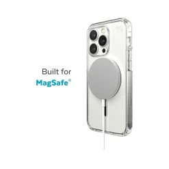 Speck Presidio Perfect-Clear MagSafe Clear/Silver Case for iPhone 14 Pro (150148-3080)