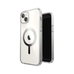 Speck Presidio Perfect-Clear MagSafe Clear/Silver Case for iPhone 14 Plus (150119-3080)