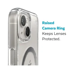 Speck Presidio Perfect-Clear MagSafe Clear/Silver Case for iPhone 14 Plus (150119-3080)