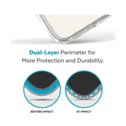 Speck Presidio Perfect-Clear MagSafe Clear/Silver Case for iPhone 14 Plus (150119-3080)