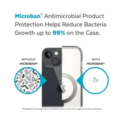 Speck Presidio Perfect-Clear MagSafe Clear/Silver Case for iPhone 14 Plus (150119-3080)