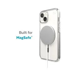 Speck Presidio Perfect-Clear MagSafe Clear/Silver Case for iPhone 14 Plus (150119-3080)