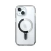 Speck Presidio Perfect-Clear MagSafe ClickLock Phone Case for iPhone 15, Clear/Chrome (150441-3199)