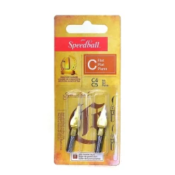Speedball Flat Pen Nibs C-4, C-5 pack of 2 [Pack of 6]